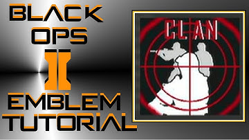 Call of Duty Black Ops 2 : Customizable Sniper Clan Emblem Tutorial
