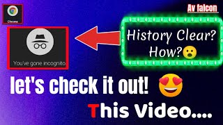 "Clear Your Browsing History of "INCOGNITO SITE"on chrome: Easy Tutorial " | In phone 🤳🏻 | screenshot 3