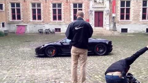 McLaren P1 voor Top Gear in Brugge (Belgium)