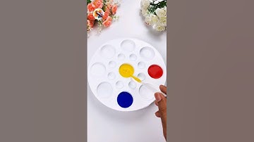 How to create 5 new colors from 3 primary colors #colormixing #paintmixing #colors #shorts