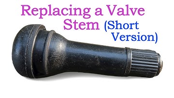 How to Replace a Wheel Valve Stem (Short Version) - It