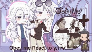 Obey Me React To Y/n’s As RAD Professors |Made By Kuramonn||OOC||