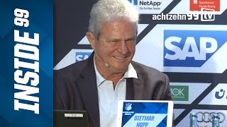 Tsg-gesellschafter dietmar hopp erklärt auf einer pressekonferenz in
der wirsol rhein-neckar-arena sein engagement bei tsg.