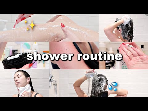 SHOWER ROUTINE 2022 | Skin Care, Hair Care, Shaving, Exfoliating, Feminine Hygiene