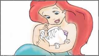 Photoshop - Infant Ariel & Flounder