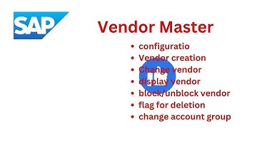 Sap Vendor master creation || Block unblock || flag for Deletion #sap #sapmm