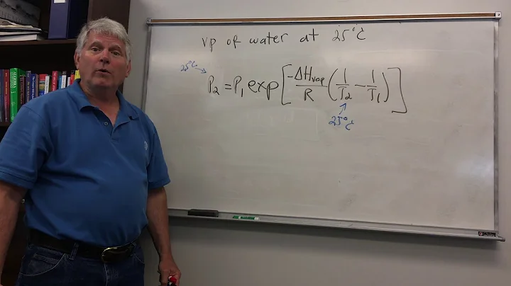 Unit 1 Intermolecular Forces Video 7: Clausius-Clapeyron Equation Example