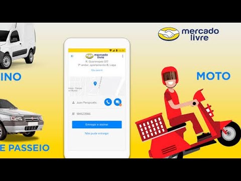 COMO SE CADASTRAR NO MERCADO LIVRE PARA FAZER ENTREGA DE MOTO OU DE ...