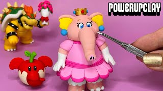 Making Elephant Princess Peach from Super Mario Bros. Wonder | Polymer Clay