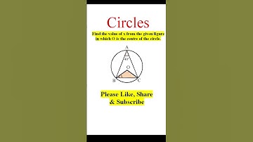 Find the value of x from the given figure, in which O is the centre of the circle