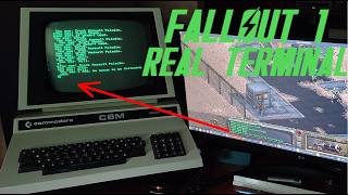 Playing Fallout 1 with Commodore PET as a real terminal