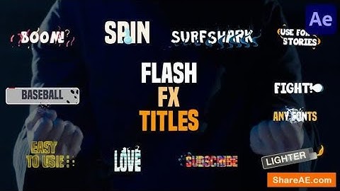 Videohive Flash FX Titles   After Effects & Premiere pro  » after effects templates