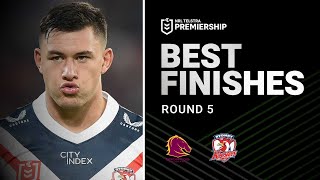 Crazy finish at Suncorp between Broncos and Roosters | Best Finishes of 2022 | NRL