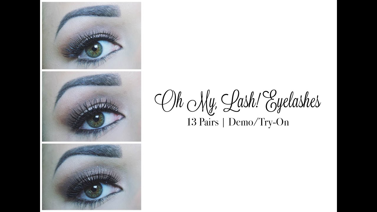 {13 Pairs} Oh My, Lash! Eyelashes Demo/Try-On