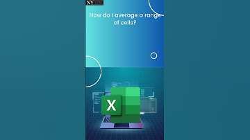 How do I average a range of cells? #youtubeshorts #new #excel #anime #trending
