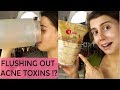I TRIED A SEA SALT FLUSH DETOX FOR ACNE|| What happened to my skin and body?
