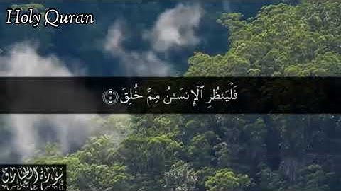 86 سورة الطارق بصوت الشيخ | سعد الغامدي