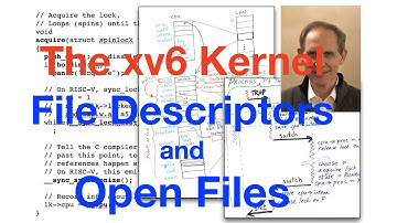xv6 Kernel-35: File Descriptors and Open Files
