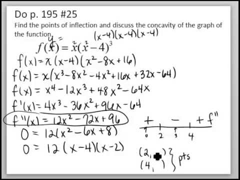 S 3 4 day 1 Concavity extra problems 25 and 27 - YouTube