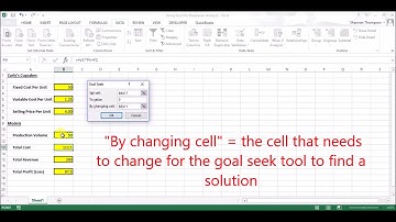 Using Goal Seek Tool for Breakeven Analysis in Excel