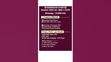 CU Semester - 1 Syllabus 2025 - 26 | B.A Honours & General Syllabus | CU 1st Semester Syllabus