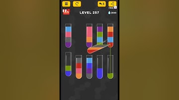 #new Water Color Sort Puzzle level 257 #WaterColorSortPuzzle #game #games
