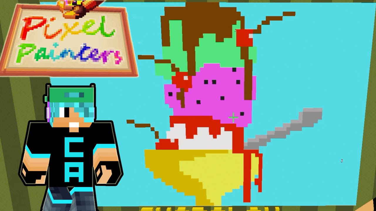 Minecraft / Food Pixel Painters / Gamer Chad Plays - YouTube