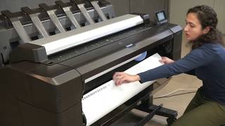 Loading Plotter Paper Into Hp Designjet T930,T1530 And T2530 Plotter Paper Available At Huntof...