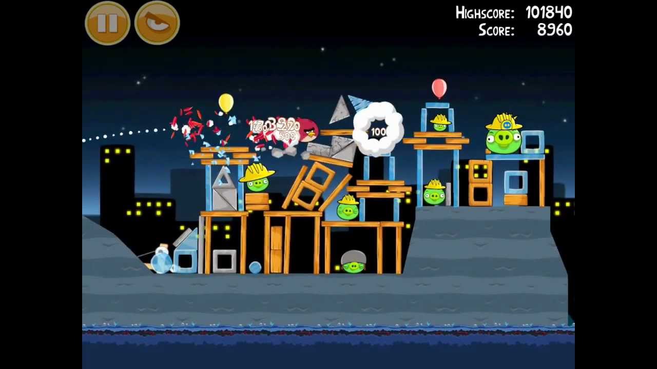 Angry Birds Big Setup 11-15 Walkthrough 3 Star - YouTube