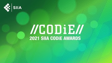 2021 SIIA CODiE Award Announcement