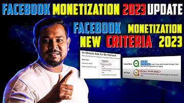 Facebook Monetization 2023 Update | Facebook Monetization New Criteria 2023 | By Diptanu Shil