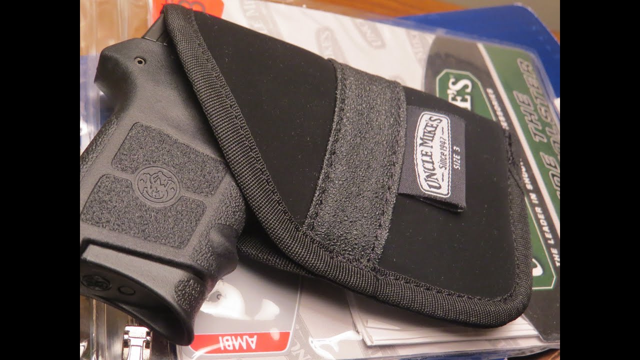 s w bodyguard 380 w uncle mikes pocket holster youtube uncle mike holster size