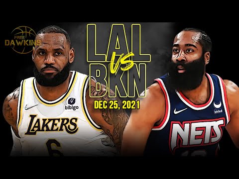 Los Angeles Lakers Vs Brooklyn Nets Full Game Highlights 2021 Christmas Day FreeDawkins