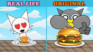 Hamburger Showdown 🍔 🍔 Level 1 vs 50 | Real Life vs Original Net Worth