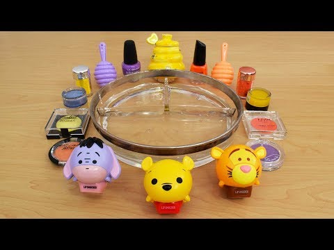 Pooh vs Friends - Mixing Makeup Eyeshadow Into Slime! Special Series 153 Satisfying Slime Video