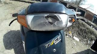 Покупка убитого скутера Honda Tact AF24