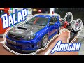 NightRace Arogan Mobil Vs Motor - Drift Car feat SportBike | Subaru WRX STI Mv Agusta F4R