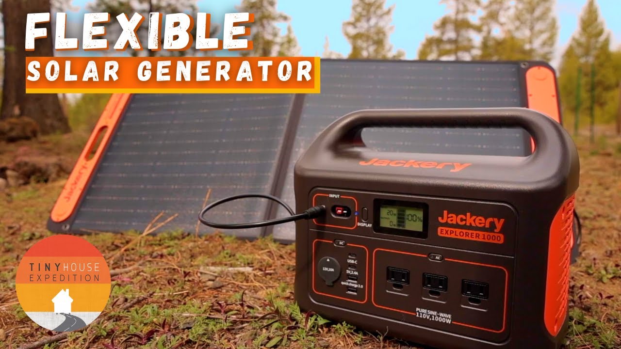 Jackery Portable Power Station Explorer 1000, 1002Wh Solar Generator (Solar  Panel Optional) with 3x110V/1000W AC Outlets, Solar Lithium Battery Pack