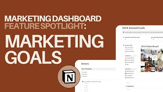 How to Plan Your Marketing &amp; Sales Goals in the CMO Dashboard