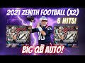 2021 Panini Zenith Football Hobby Box (X2). BIG QB AUTO! 6 Hits!