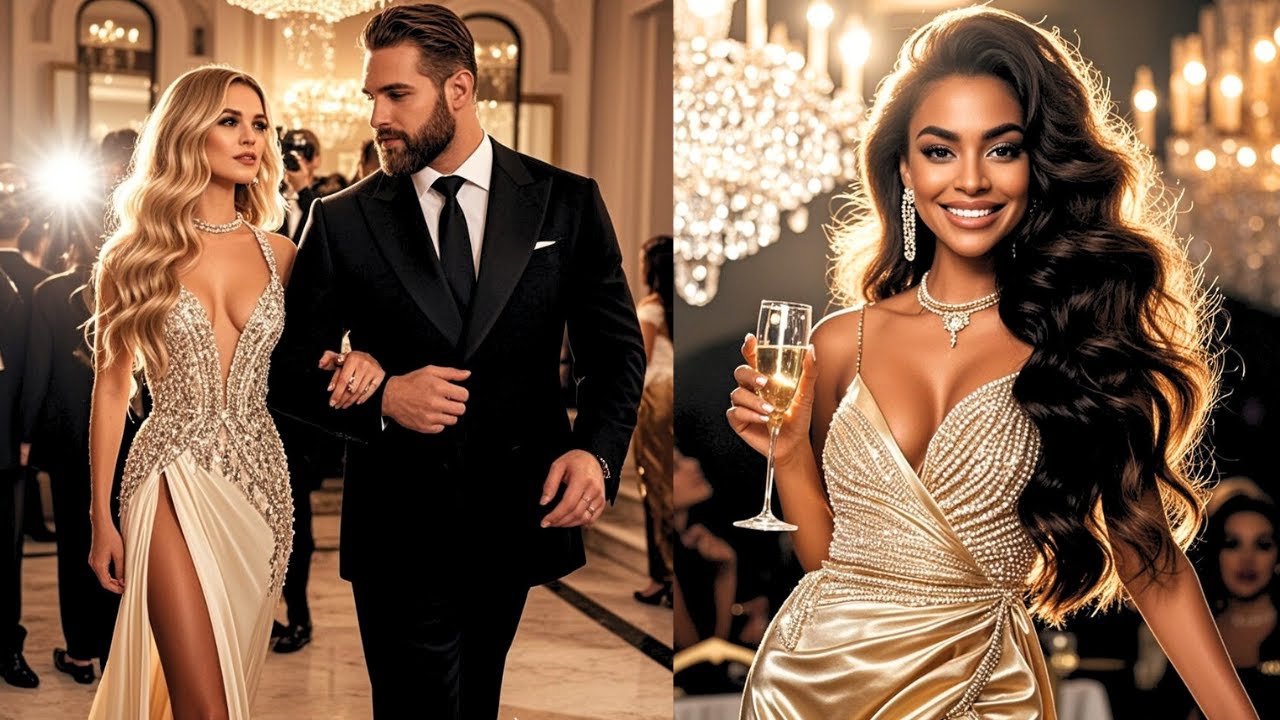 Avergonzado de su esposa latina, fue al baile con su amante rubia — pero su mujer llegó deslumbrante