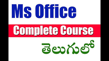Ms Office in Telugu Part 3 (Windows Controls)
