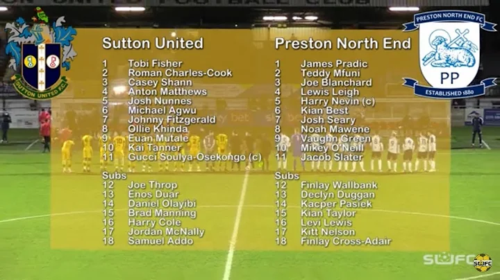 MATCH HIGHLIGHTS: Sutton United U18 vs Preston Nor...