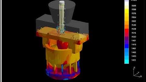 MAGMASOFT Simulation of investment cast filling process