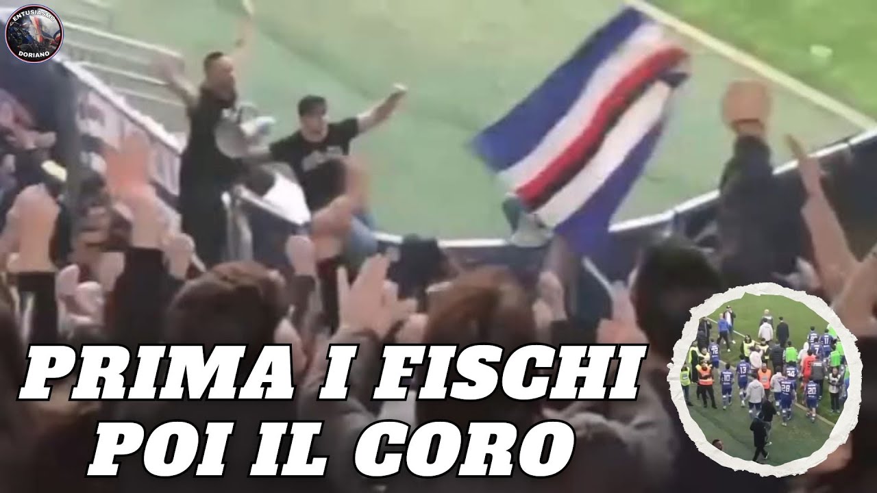 SAMPDORIA, I TIFOSI FISCHIANO E POI IL CORO: 