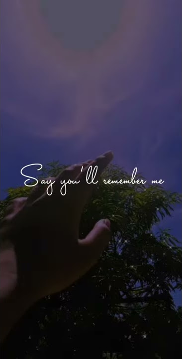 Say you'll remember me | Aesthetic Song