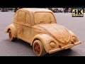 Amazing WoodWorking Skills  - DIY Volkswagen Beetle 1965 Car Wooden - Amazing Woodworking Project