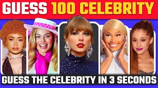 Guess the Celebrity in 3 Seconds | 100 Most Famous People in 2023 screenshot 1