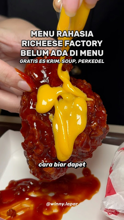 MENU RAHASIA RICHEESE FACTORY PART 1 👀 GAK ADA DI MENU!