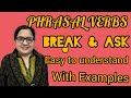 PHRASAL VERBS USING BREAK ASK FOR CLASS 9 AND ABOVE COMPETITIVE EXAMS